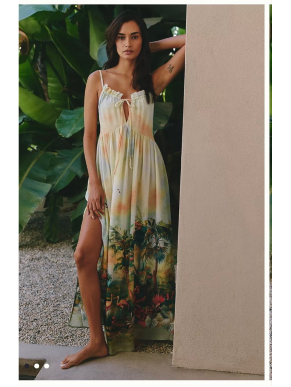 Anthropologie| Celandine Floral Scenic Maxi Dress Resortwear | Med| NWT|$138 ret - Picture 5 of 5